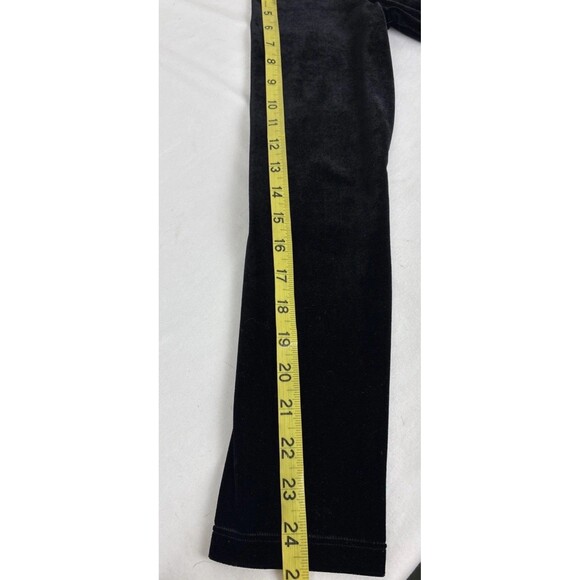 Lauren Ralph Lauren Velvet Lace Faux Wrap Top Womens Large Black Whimsygoth - Picture 8 of 8